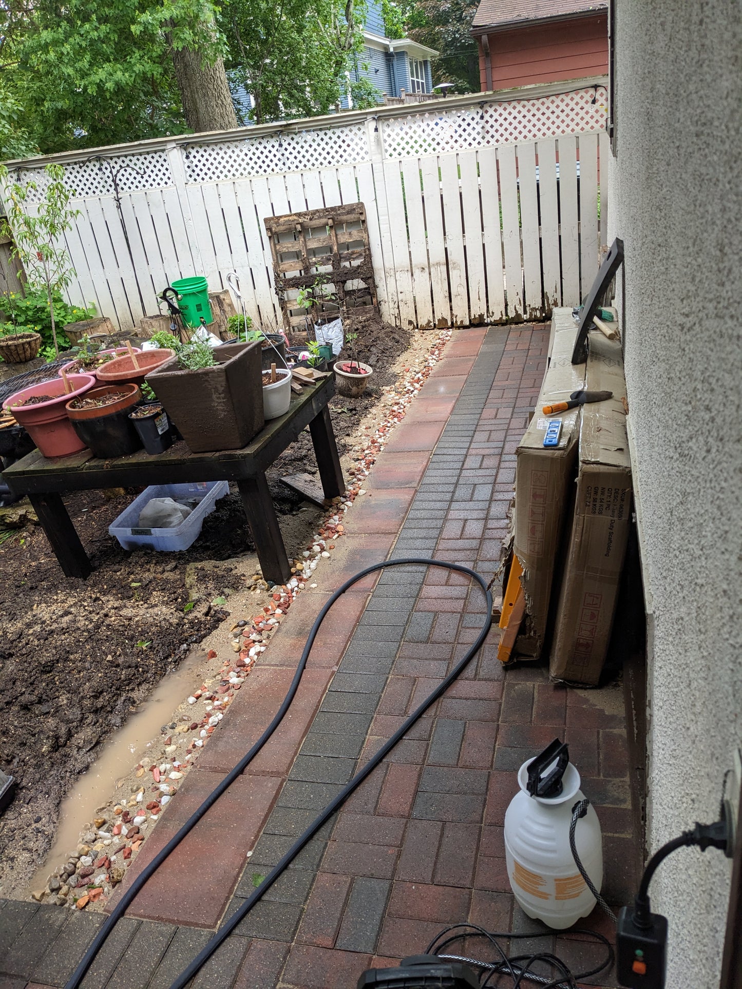 Exterior Hardscape Brick Patio