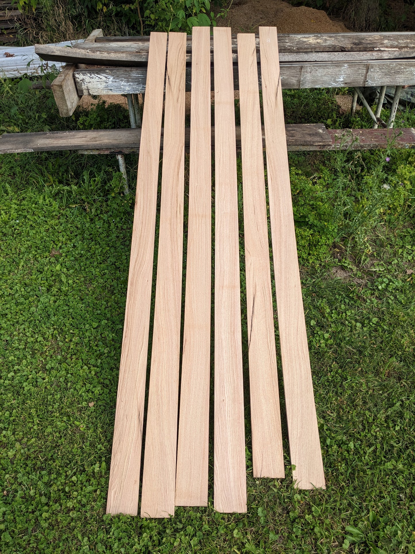 Red Oak Quarter and Rift Sawn Trim Boards Planed