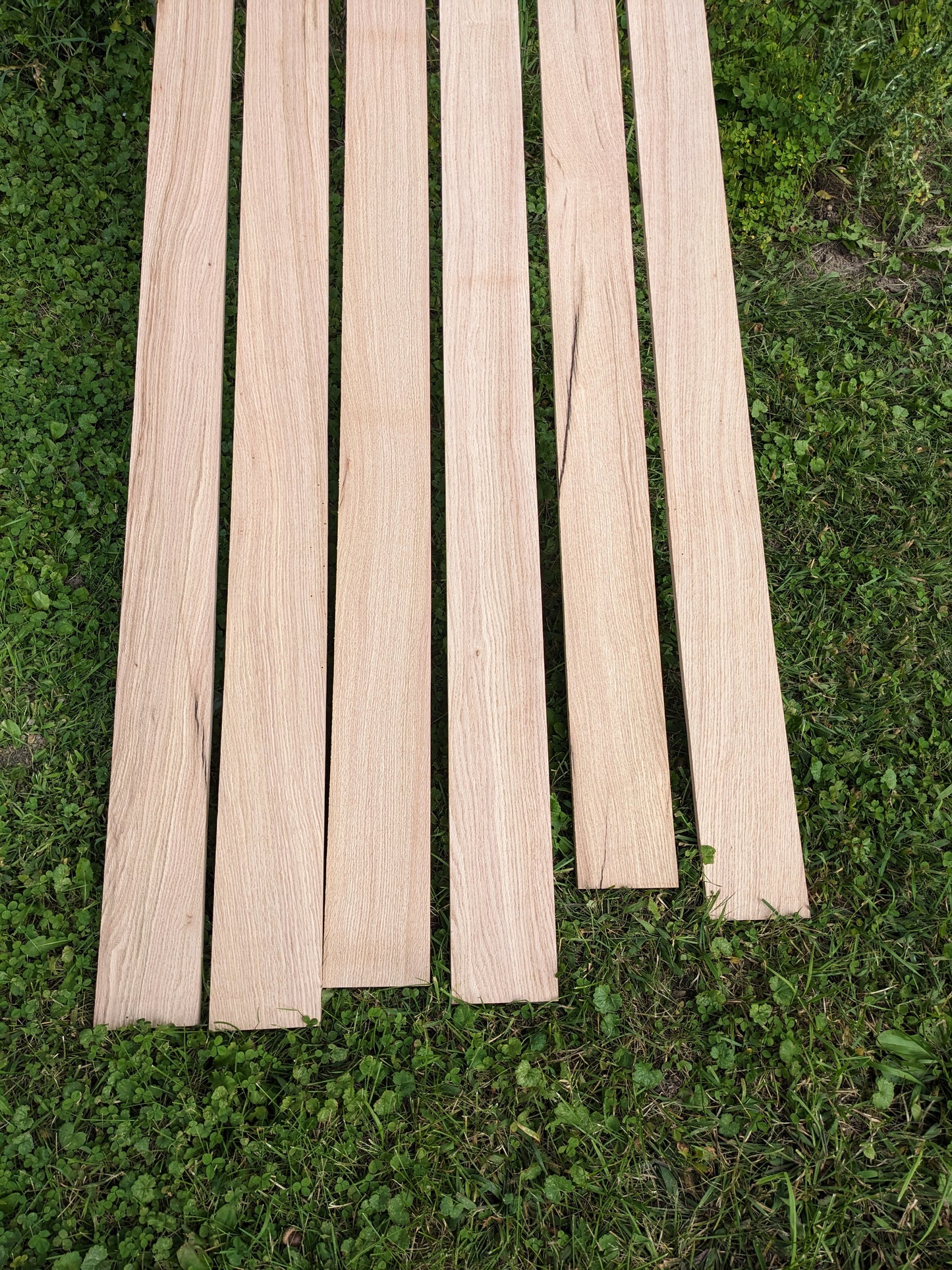 Red Oak Quarter and Rift Sawn Trim Boards Planed