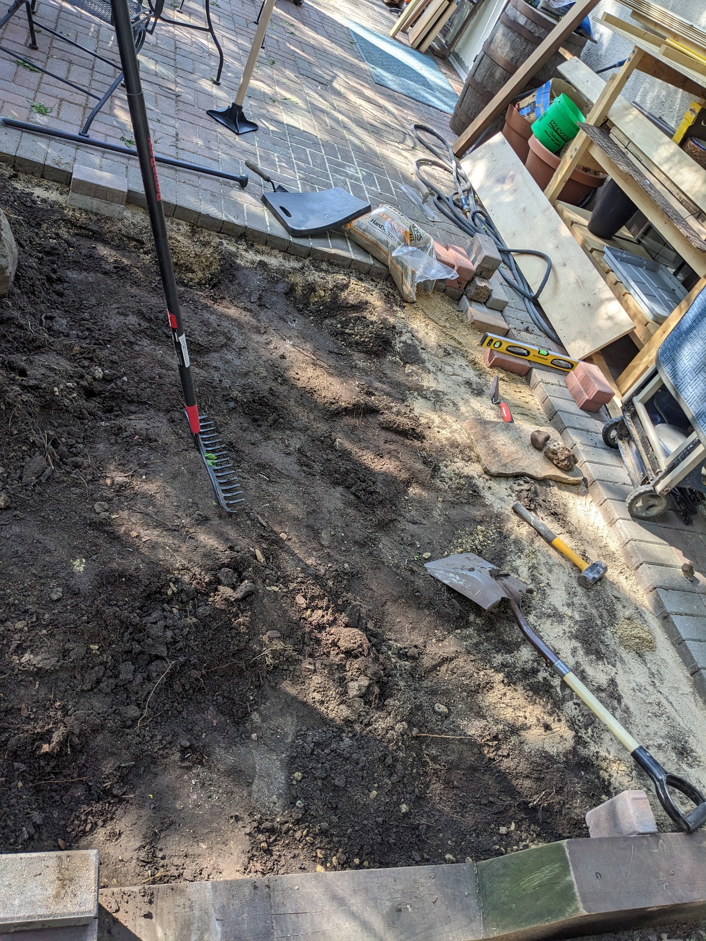 Exterior Hardscape Brick Patio