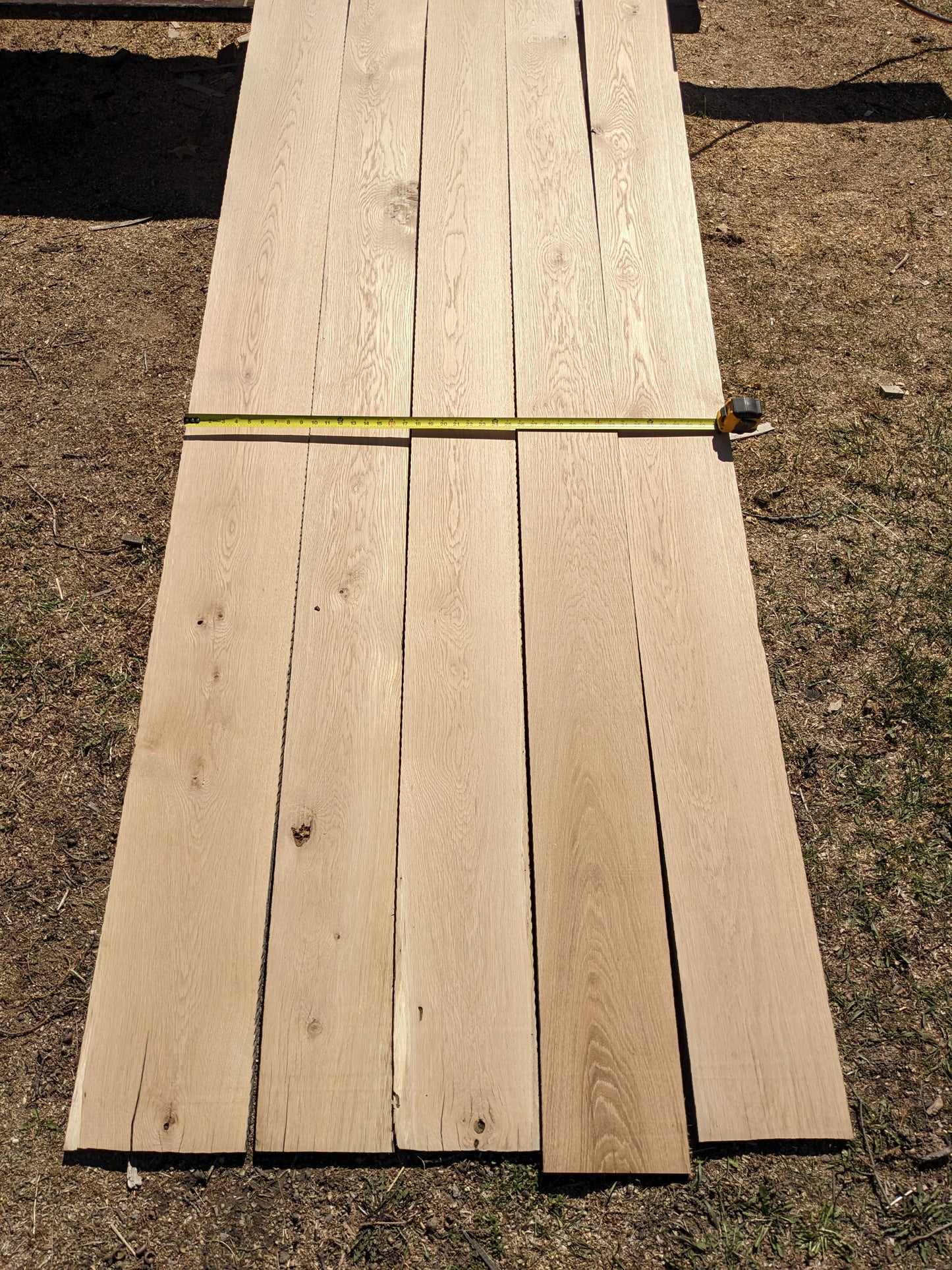 White Oak Boards 1" thick, planed, natural